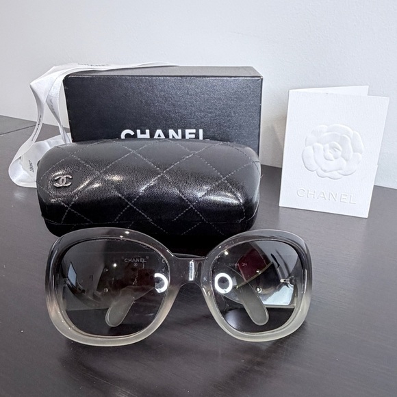 Chanel Black Gray Gradient Women\'s Sunglasses main image 14